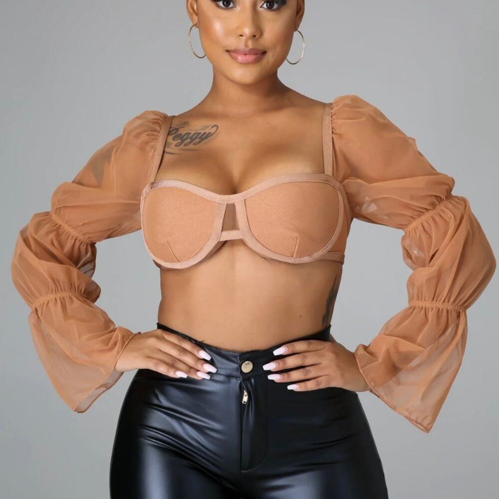 NWT Rehab Lab Top Cropped Halter Bra Sexy Small Women's Club Blouse